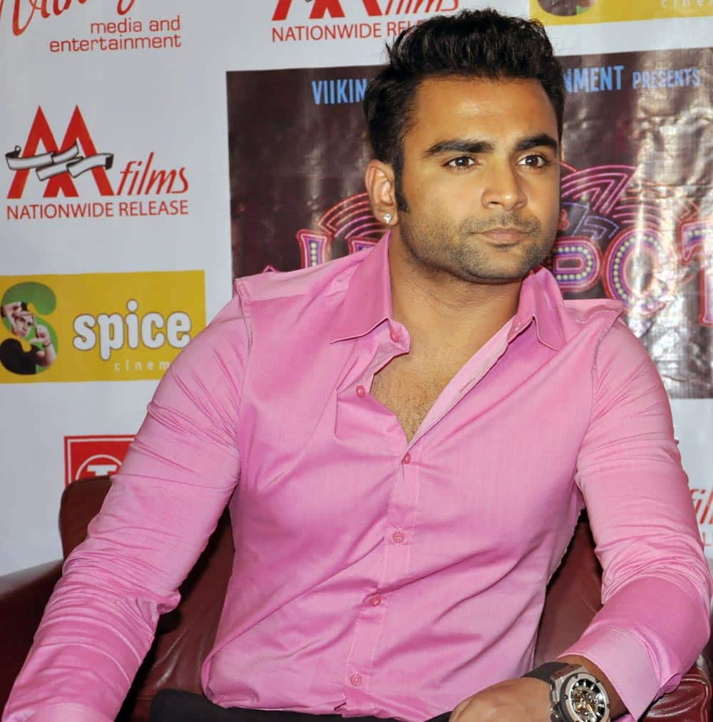 Actor Sachin Joshi Promoted the film Jackpot in Noida.