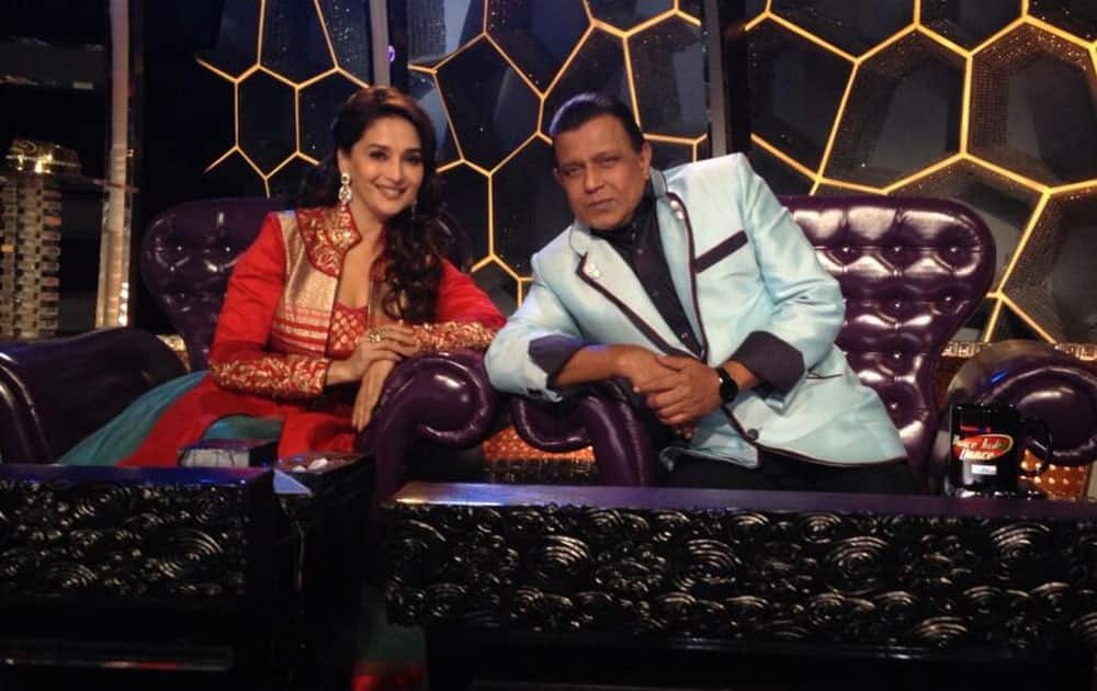 Madhuri Dixit and Mithun Chakraborty