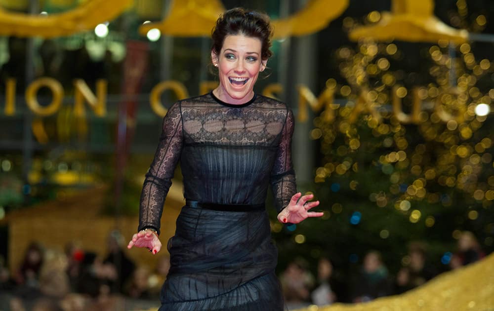 Canadian actress Evangeline Lilly arrives for the European Premiere of the movie `The Hobbit: The Desolation of Smaug` in Berlin, Germany.