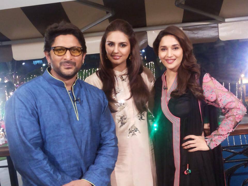 Partners in crime....@imarshadwarsi @humasqureshi @DedhIshqiya ... Pic Courtesy:twitter