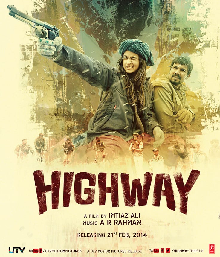 Movie stills `Highway` - Alia Bhatt and Randeep Hooda