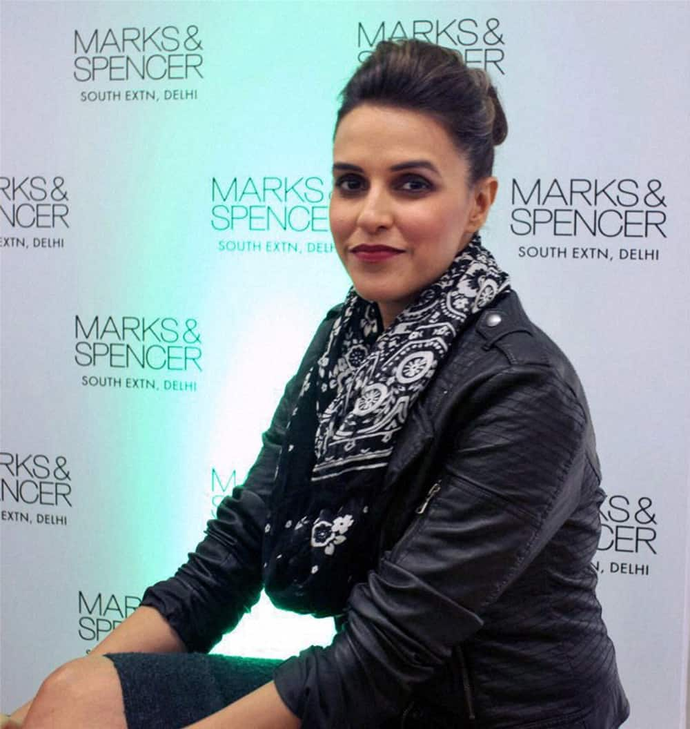 Bollywood actress Neha Dhupia during an event in New Delhi.