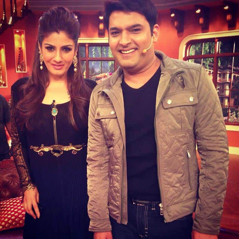 Raveena Tandon and Kapil Sharma