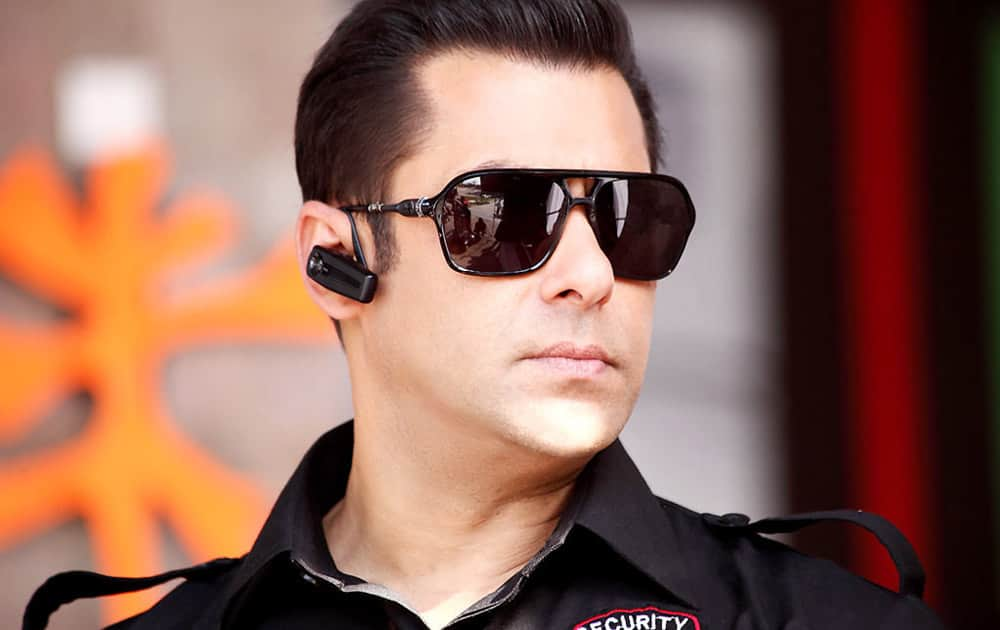 Salman khan in a still from 'Bodyguard' which became biggest grosser ever for a single day in 2011