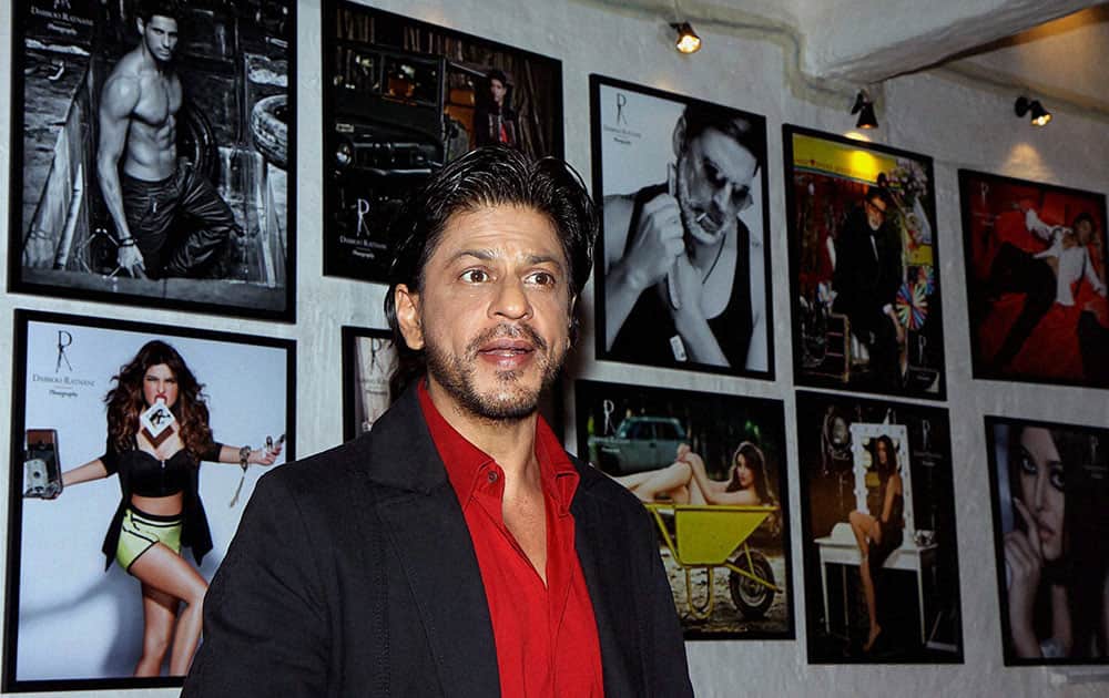 Bollywood actor Shah Rukh Khan at the launch of photographer Dabboo Ratnani's annual Bollywood calendar in Mumbai.
