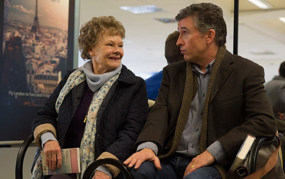 This image released by The Weinstein Company shows Judi Dench and Steve Coogan in a scene from 'Philomena.' The film was nominated for an Academy Award for best picture.