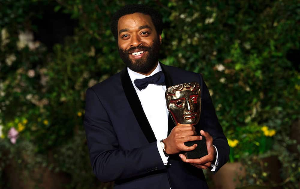 British actor Chiwetel Ejiofor arrives for the British Academy Film Awards 2014 After Party at the Grosvenor Hotel, in central London.