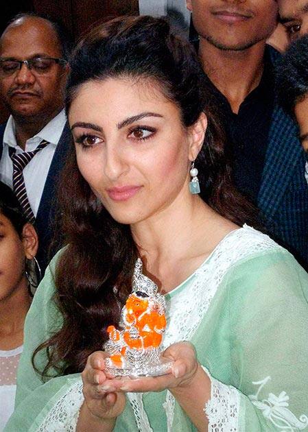 Bollywood actress Soha Ali Khan at an event in Siliguri, West Bengal.