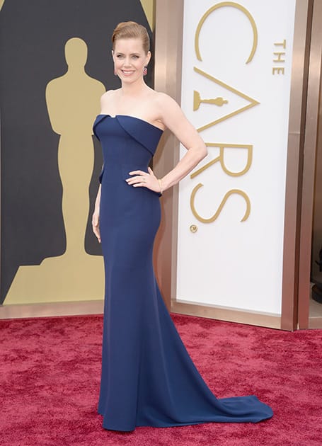 Amy Adams arrives at the Oscars, at the Dolby Theatre in Los Angeles.