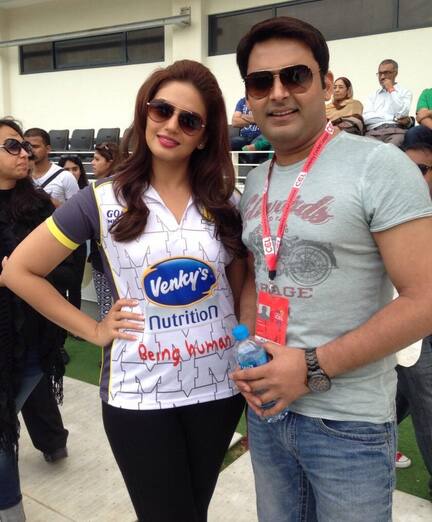 Huma Qureshi and kapil Sharma. Pic Courtesy: Twitter	