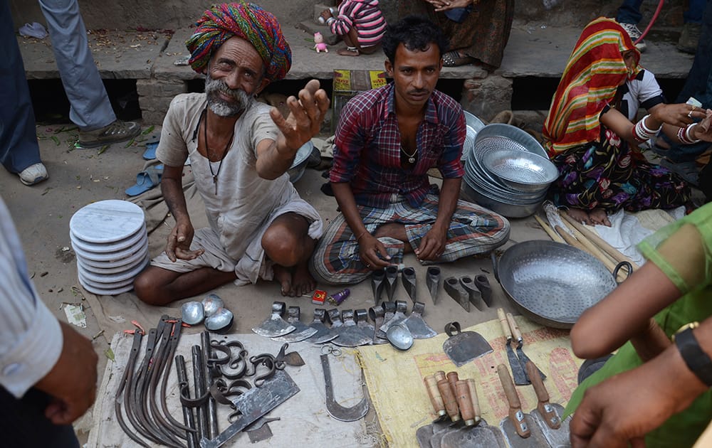 Iron on sale at the Baki Mata mela