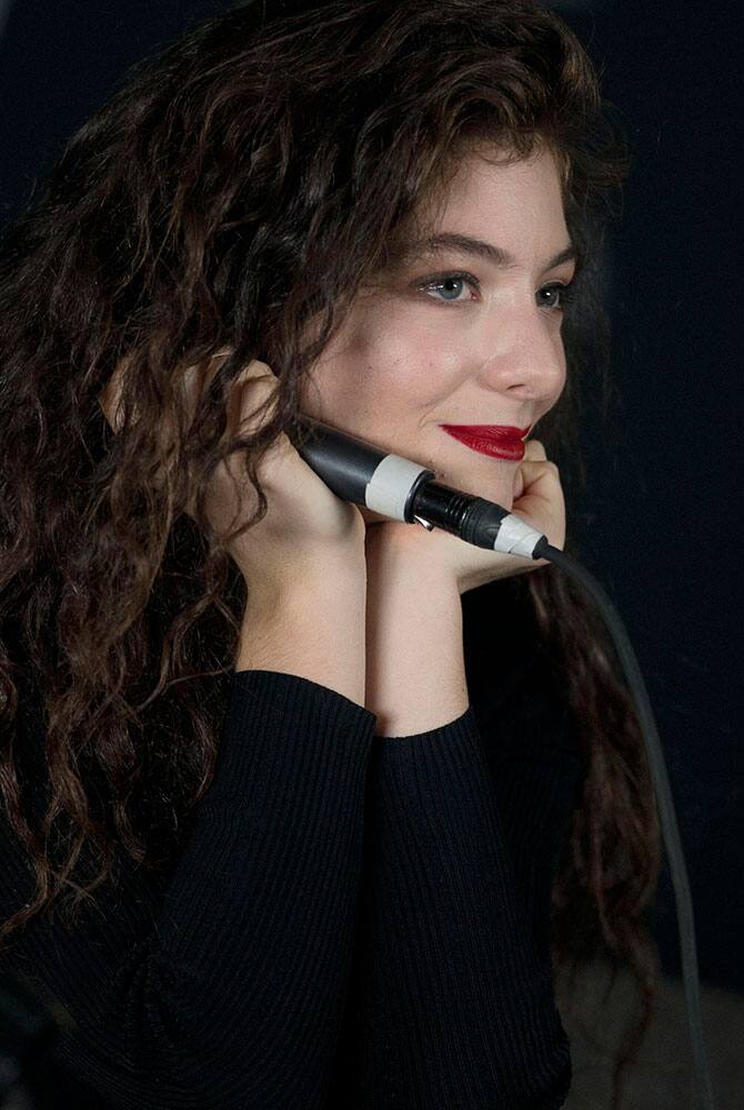 New Zealand's singer-songwriter Lorde answers questions from the press ahead of her performance in Mexico City, Mexico.