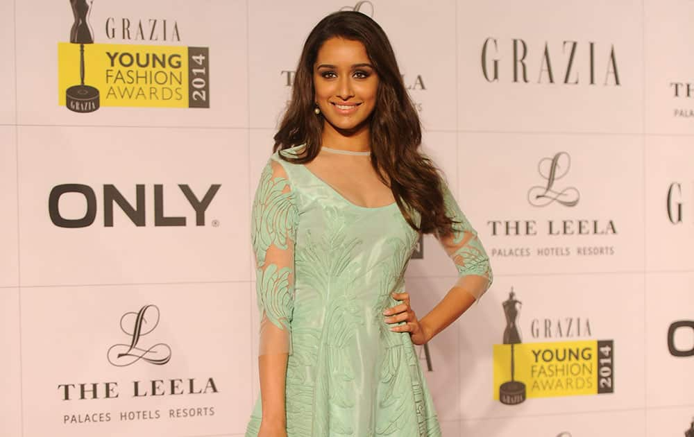 Shraddha Kapoor at the Grazia Young Fashion Awards 2014 in Mumbai. DNA