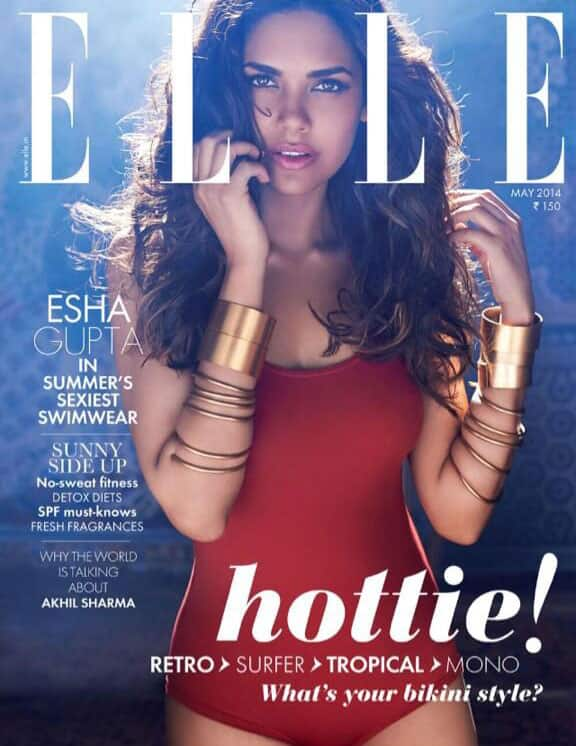 Love my (Esha Gupta) new ELLE INDIA cover for the month of May. Pic Courtesy: Twitter