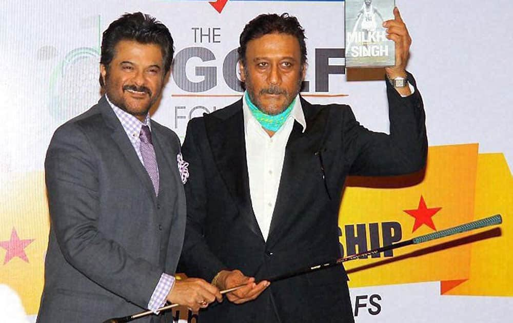 Film stars Anil Kapoor and Jackie Shroff became the Brand Ambassadors for Golf Foundation in New Delhi.