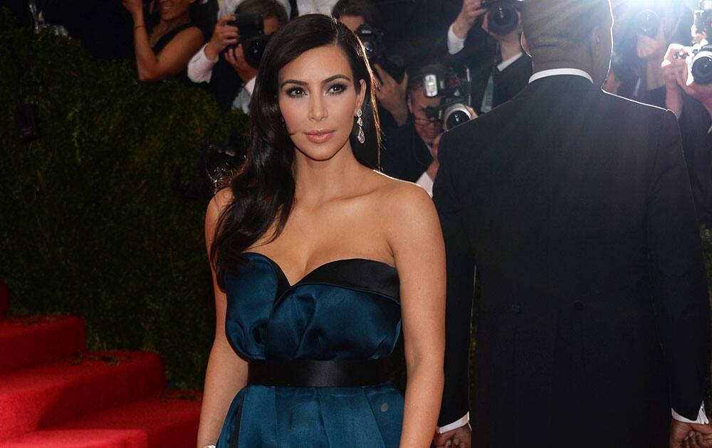 Kim Kardashian attends The Metropolitan Museum of Art's Costume Institute benefit gala celebrating `Charles James: Beyond Fashion`in New York. 