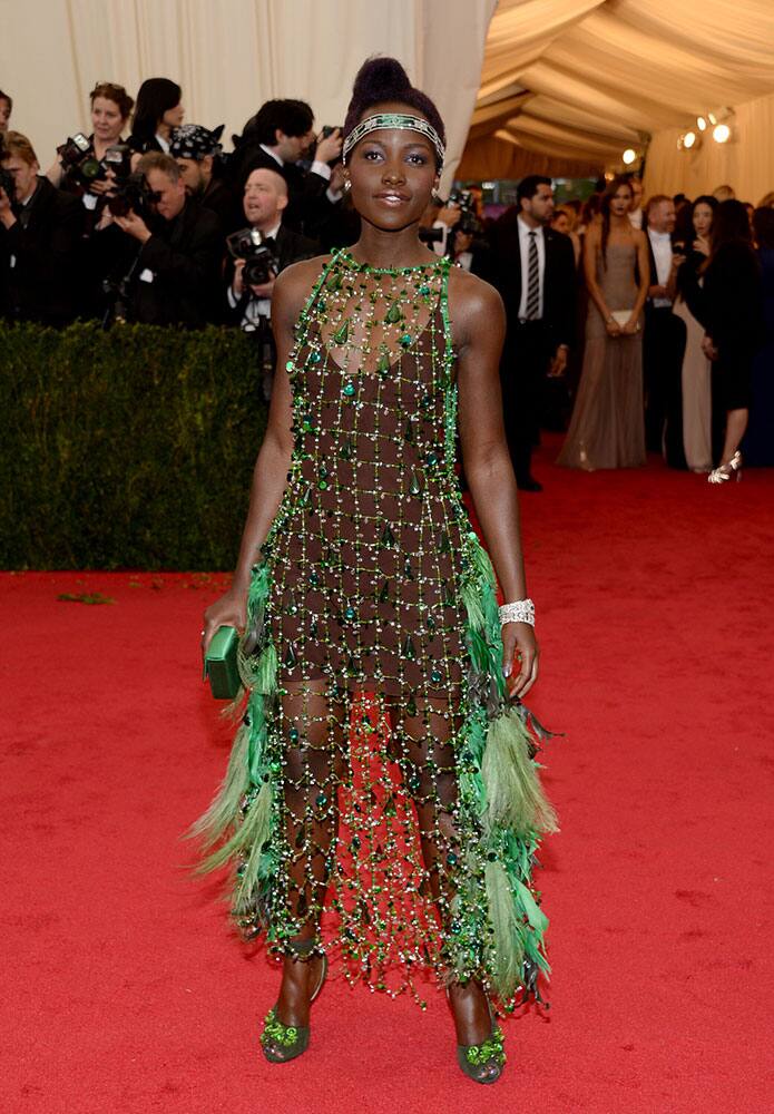 Lupita Nyong'o attends The Metropolitan Museum of Art's Costume Institute benefit gala celebrating `Charles James: Beyond Fashion`in New York.