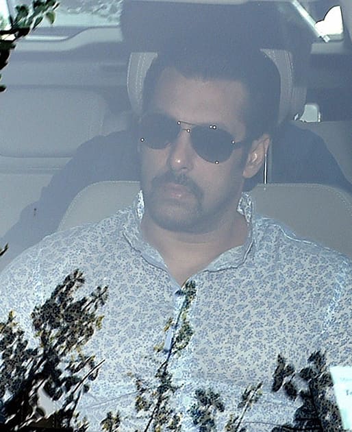 Salman Khan arrives at the Sessions court for a hearing in the hit-and-run case in Mumbai.