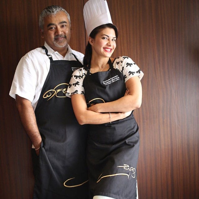 Jacqueline Fernandez - The art of Sri Lankan food! Coming soon! #kaemasutra #colombo.  Pic Courtesy: instagram