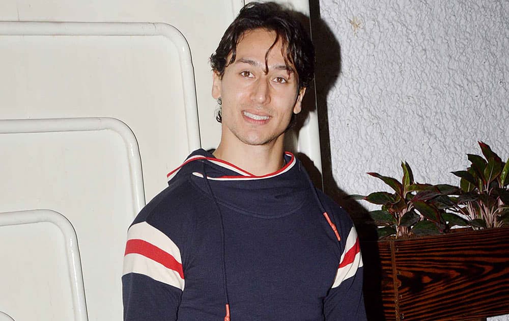 `BEGINNER’S LUCK: Tiger Shroff` during the screening of film ‘Heropanti’ in Mumbai. DNA