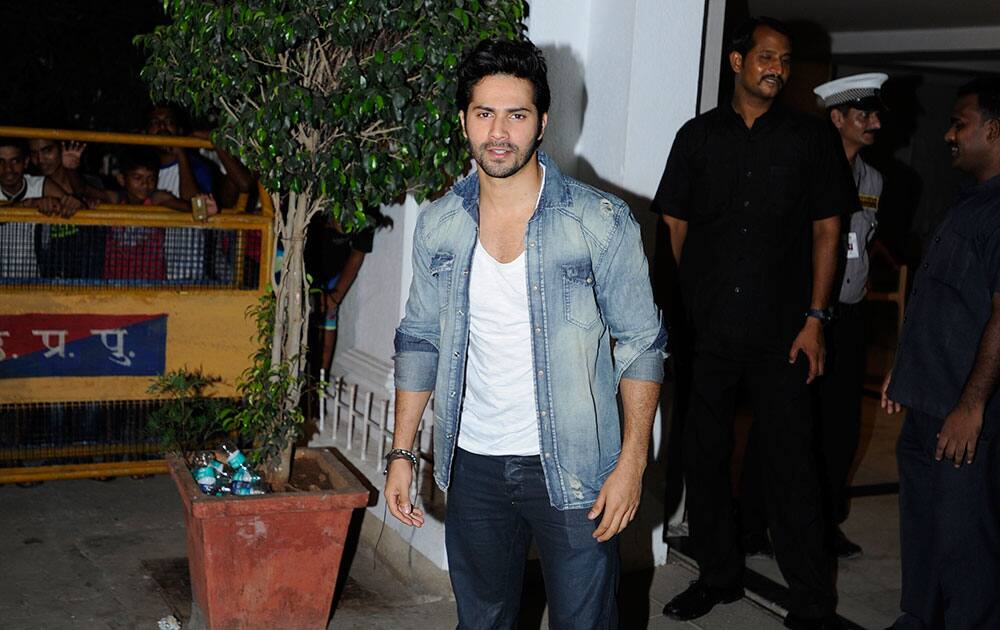 Varun Dhawan during filmmaker Karan Johar's birthday party in Mumbai.dna