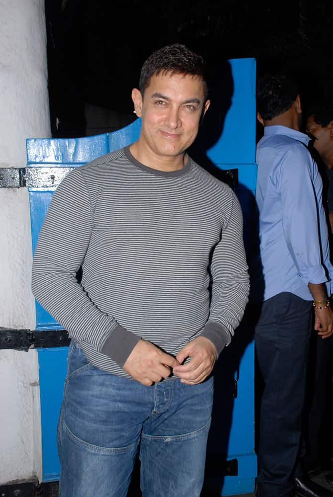 Aamir Khan during the success party of the film Heropanti in Mumbai. DNA