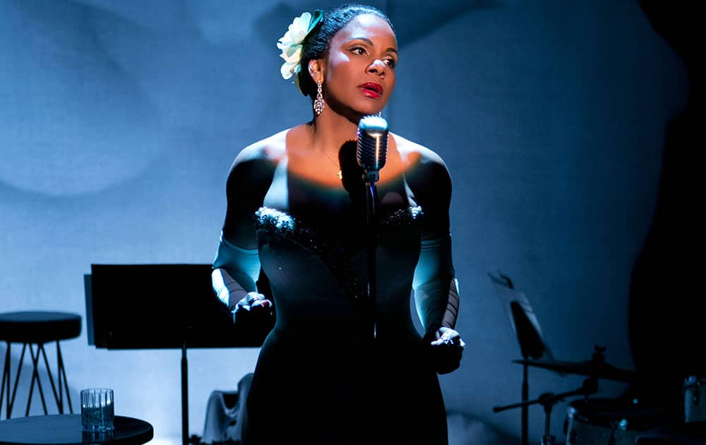 This photo provided by Jeffrey Richards Associates shows Audra McDonald as Billie Holiday in `Lady Day at Emerson's Bar & Grill`.