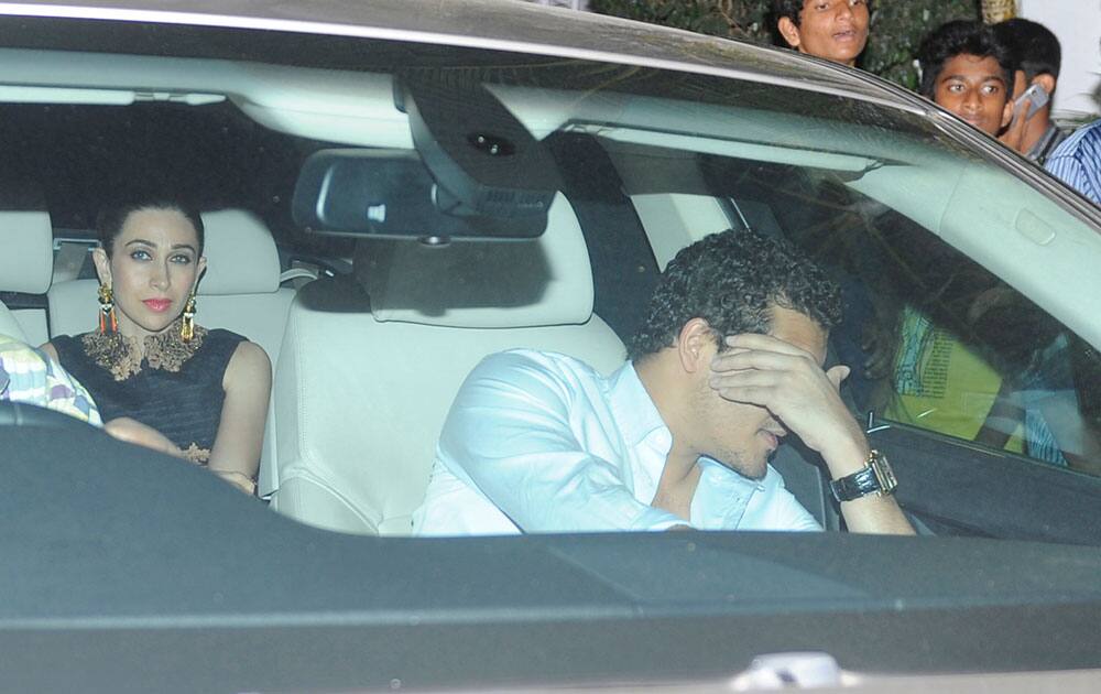 Karisma Kapoor was spotted at Karan Johar’s house in Mumbai. dna