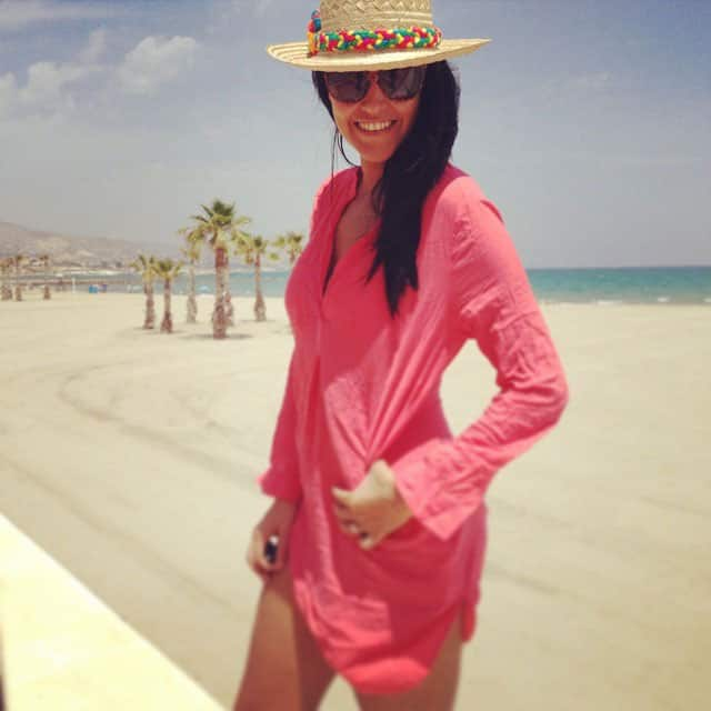 Neha Dhupia - #beachbum #spain. Pic Courtesy: instagram