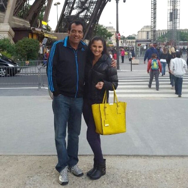 Sania Mirza - Happy father's day to the father who has always been there :) Pic Courtesy: instagram