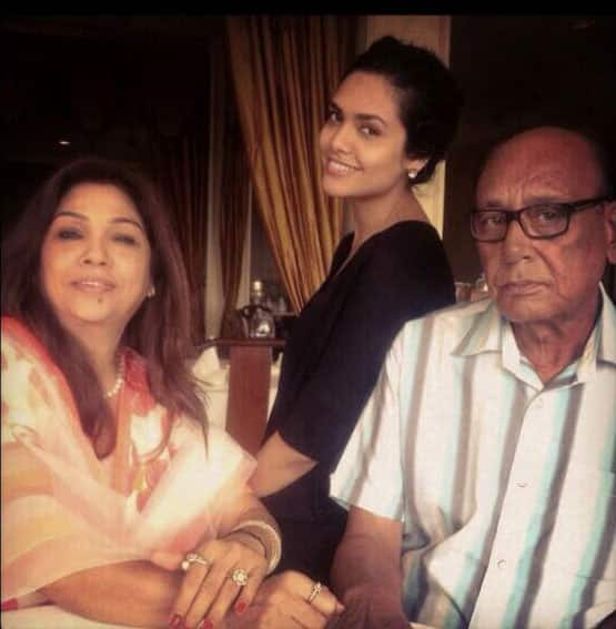 Esha Gupta - It's hard to find a perfect man when you already have your standards set high.love you dad,#HappyFathersDay. Pic Courtesy: Twitter