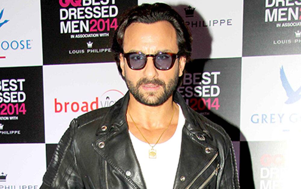 Saif Ali Khan at GQ Best Dressed Men 2014 Awards in Mumbai. dna