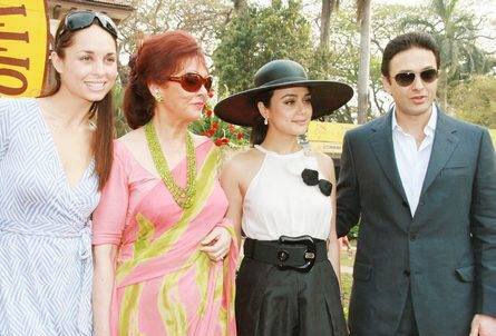 Preity Zinta with Celina, Maureen and Ness Wadia