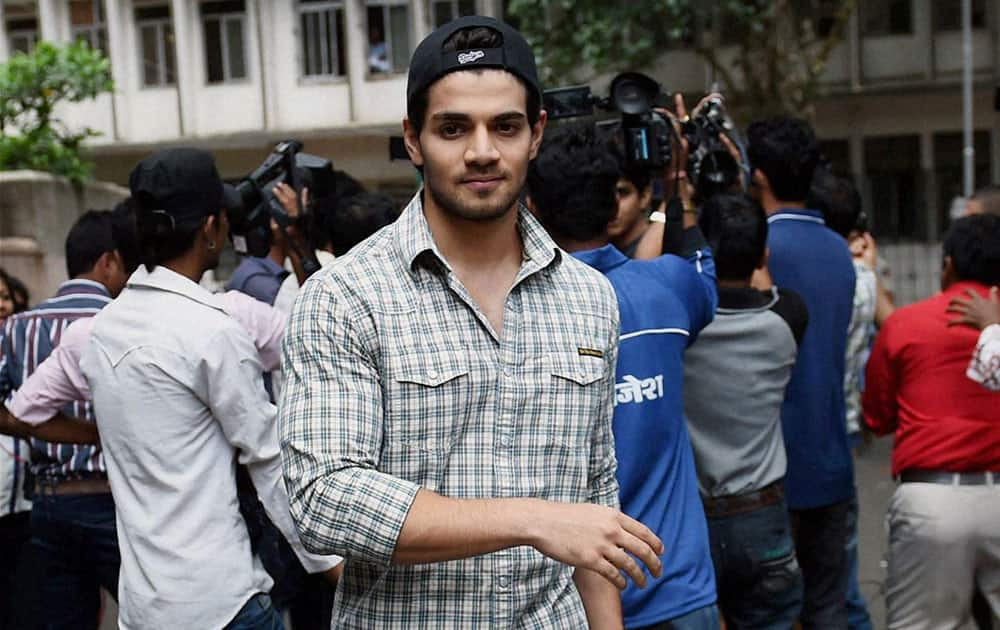 Sooraj Pancholi son of actor Aditya Pancholi comes out from session court in Mumbai on Wednesday. He was accused of abetting his girlfriend and actor Jiah Khan’s suicide case.