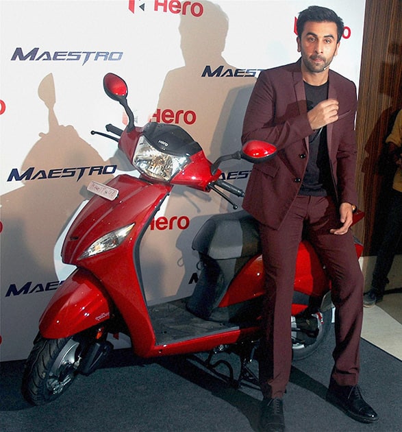 Bollywood actor Ranbir Kapoor during a promotional event, in Mumbai.