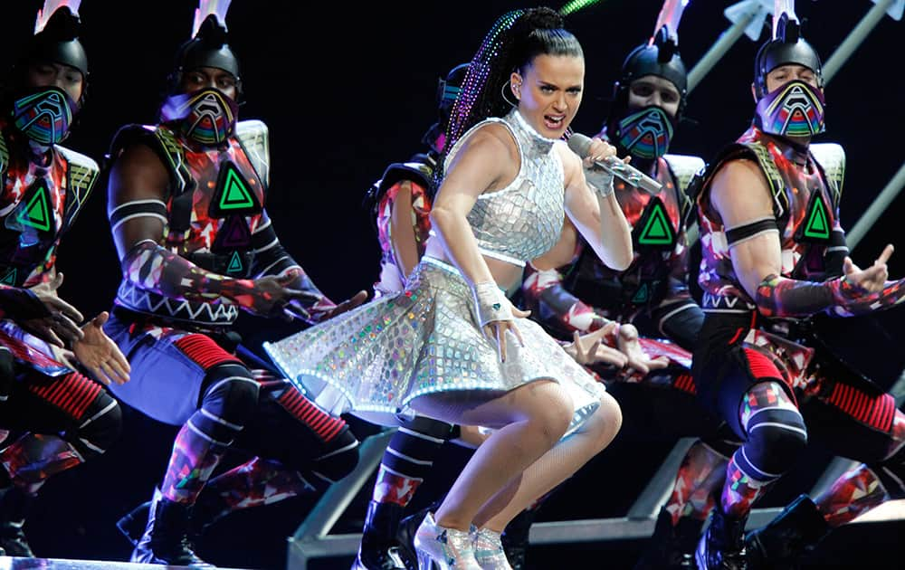 Katy Perry performs in concert at Bridgestone Arena in Nashville Tenn.