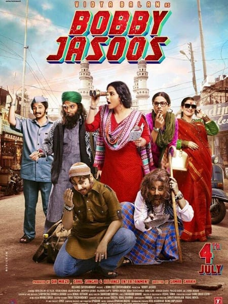 The poster of 'Bobby Jasoos' where lead actress Vidya Balan can be seen donning different avatars.