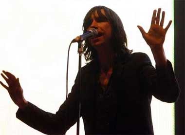 Singer Bobby Gillespie of the band Primal Scream performs at the Exit music festival in the northern Serbian town of Novi Sad on July 11.