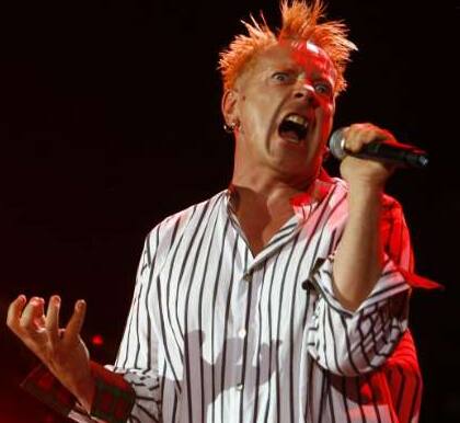 Johnny Rotten performs with the Sex Pistols during the Exit music festival in Novi Sad, northerm Serbia, July 14, 2008.