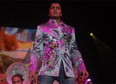 Riteish Deshmukh gestures during the 'Unforgettable' show in Canada.