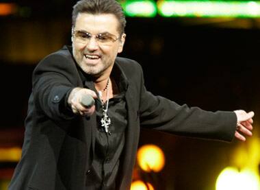 Musician George Michael performs in concert at Madison Square Garden in New York Monday, July 21.