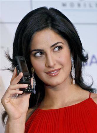 Katrina Kaif attends a mobile launch in New Delhi.