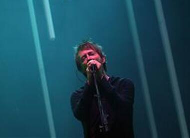 Thom Yorke of the band Radiohead performs during the All Points West Concert New Jersey. 