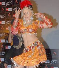 Rakhi Sawant performs at the music launch of 1920.