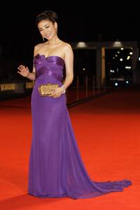 Actress Huang Yi arrives for the screening of 'Un Giorno Perfetto' (A perfect day) at the Venice Film Festival.