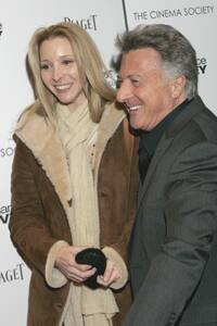 Lisa Kudrow and Dustin Hoffman arrive for a screening of the movie ‘Last Chance Harvey’ in New York.