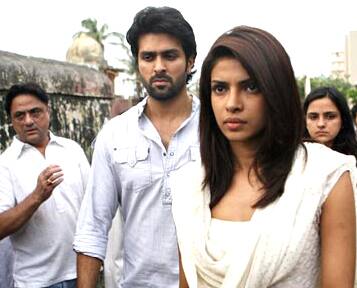 Priyanka and Harman attend the funeral of Ashish Chowdhary's sister, who was killed by militants, in Mumbai.