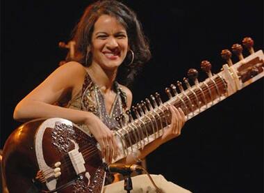 Sitarist Anoushka Shankar performs at Palace Grounds in Bangalore.