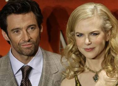 Actors Nicole Kidman and Hugh Jackman arrive for the premiere of the film 'Australia' in Madrid.