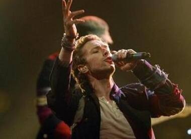 Chris Martin of Coldplay performs at the 2008 MTV Movie Awards in Los Angeles. 